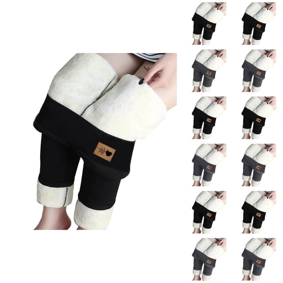 Thermal Leggings for Women Tummy Control Plus Size Winter Lined Leggings Tights Warm Thick Sherpa Legging High Waisted Yoga Pants