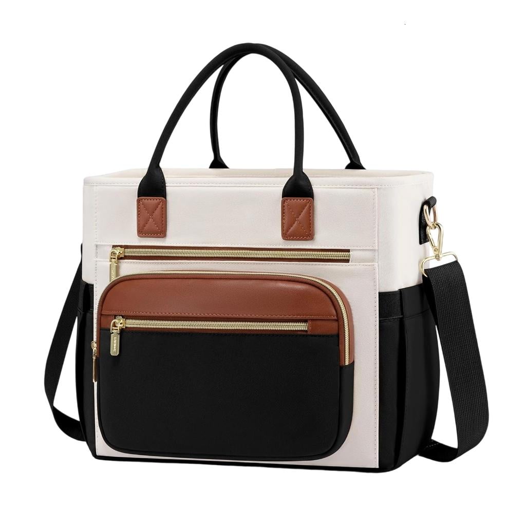 Thermal Lunch Bag Large Top Opening Multiple Pockets Leakproof Insulated Lunch Box For Office School Or Travel