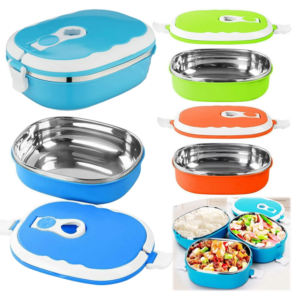 Thermal Lunch Bento Box with Stainless Steel Thermal Insulation, 1 Layer Keep Food Warm Food
