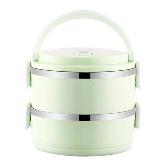 Thermal Lunch Box, 2 Tier Stainless Steel Thermal Lunch Box, Portable Sealing Warmer Lunch Container for Office Camping