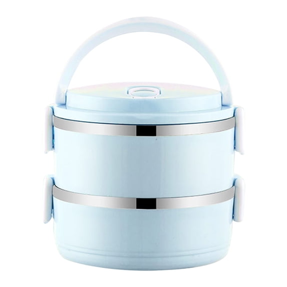 Thermal Lunch Box, 2 Tier Stainless Steel Thermal Lunch Box, Portable Sealing Warmer Lunch Container for Office Camping