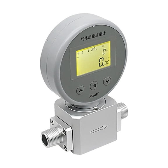Thermal Mass Gas Flow Meter, High Precision For Compressed Air & Oxygen Measurement ,Energy-Saving
