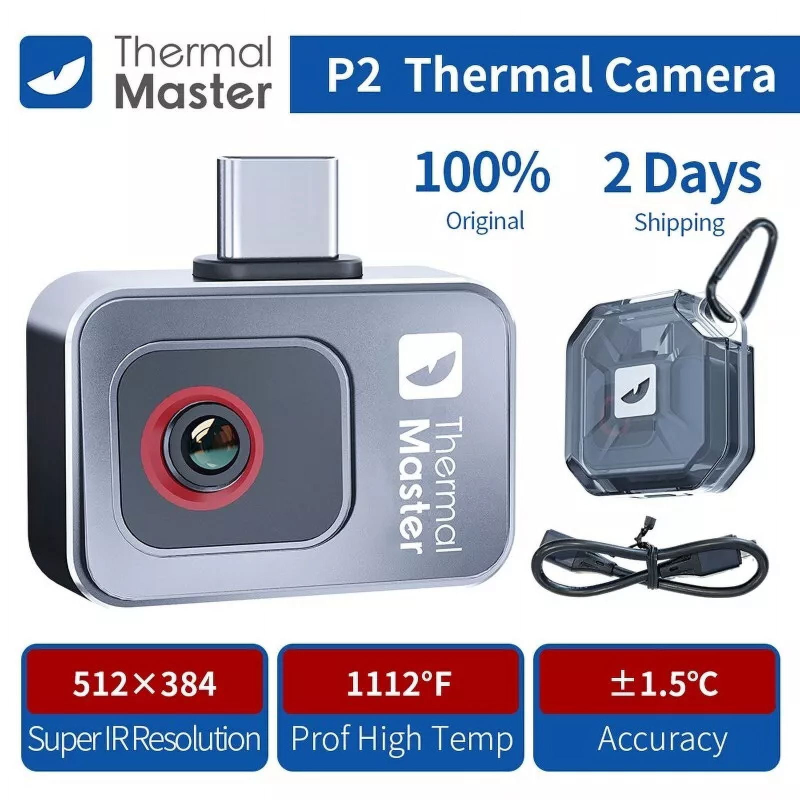 Thermal Master P2 (Android) 256192 15X Zoom Thermal Imaging Camera for Phone