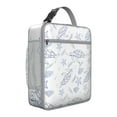 thumbnail image 1 of Thermal Meal Bag with Leakproof Waterproof Features, Mesh Side Pocket & Front Pocket, Featuring Cute Cartoon Turtle, Coral Reef, Sea Life & Tropical Beach Patterns for Commuters, 1 of 6