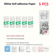 Thermal Mini Printer, Portable Inkless Sticker Maker,Bluetooth Free Cut Small Pocket Printer for Children DIY 57mm Photo Print