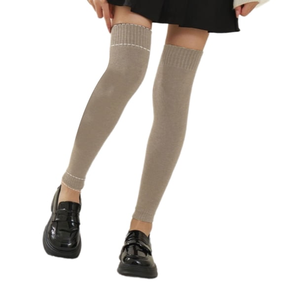 Thermal Over Knee Leg Warmers For Women Winter Soft Breathable Knitted Warm Socks For Outdoor Sports And Daily Use