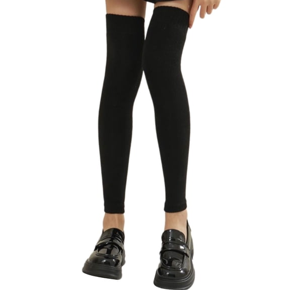 Thermal Over Knee Leg Warmers For Women Winter Soft Breathable Knitted Warm Socks For Outdoor Sports And Daily Use