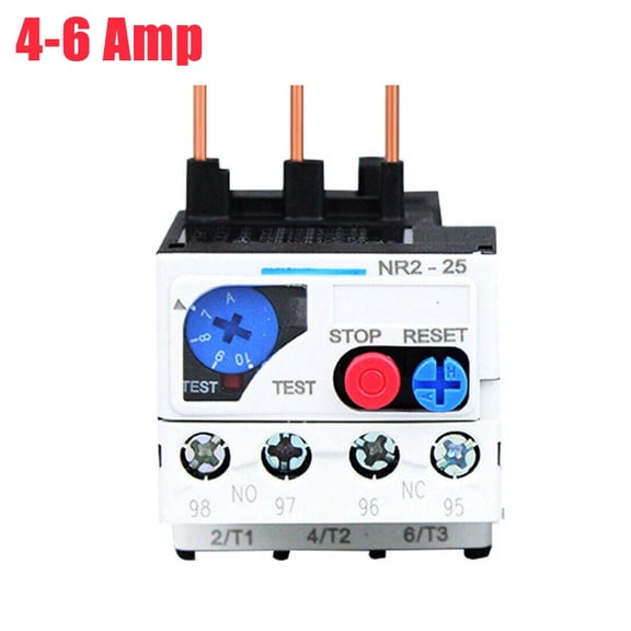 Thermal Overload Motor Relay 0.1-25Amp 3 Phase 690V AC 50Hz/60Hz FR NR2-25 With Indicator Light For Protect Motor