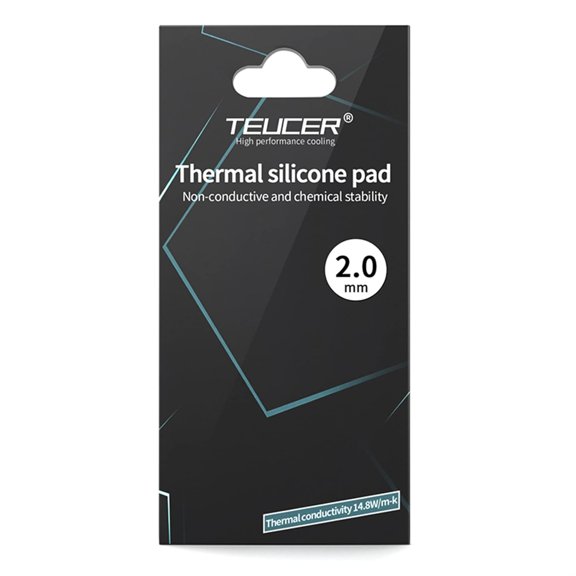 Thermal Pad 14.8 W/mK, 85x45x2mm, Non Conductive Heat Resistance High Temperature Resistance, Silicone Thermal Pads for Laptop Heatsink GPU CPU LED Cooler (2mm)