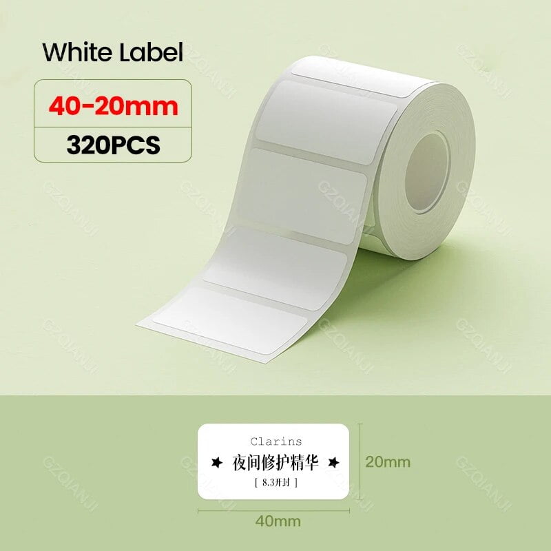 Thermal Papel For B21 B1 Printer Home Office Labels Roll Colorful Adhesive Paper Square ...