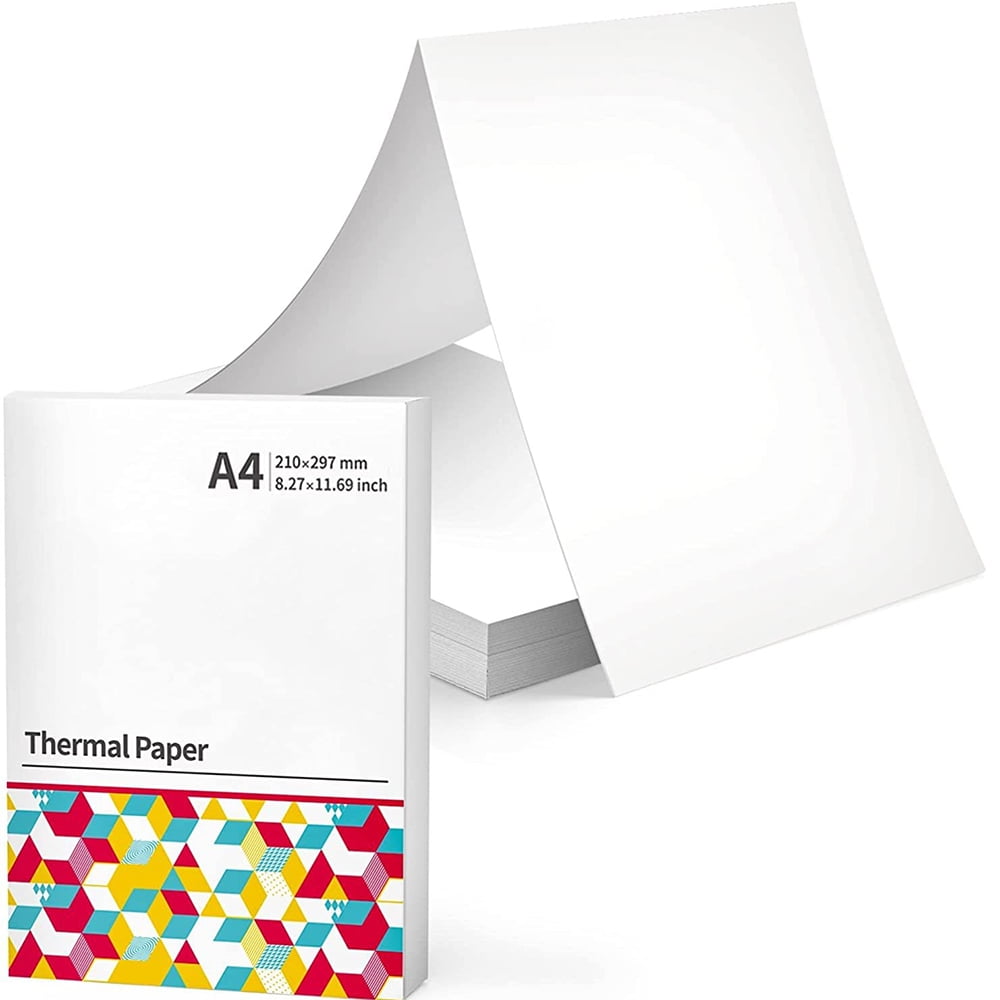 Thermal Paper A4 For Portable Printer M08F-A4, Compatible With Brother Pj762/Pj763Mfi, Phomemo M08F, Hprt Mt800/Mt800Q, Quick Drying Thermal Paper M08F Printer Paper, 210X297Mm, 200 Sheets
