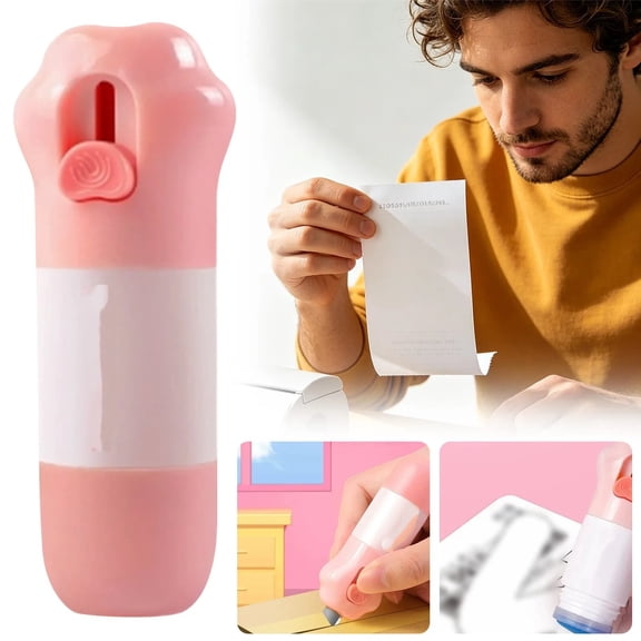 Thermal Paper Correction Fluid,1PCS with Opener - Instant Privacy Protection Whiteout for Labels,Bills,Parcels