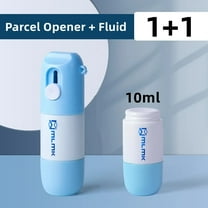 Thermal Paper Correction Fluid with Knife Parcel Box Opener Home Office Anti Peep Identity Information Privacy Protector Eraser 1 Opener 1 Fluid