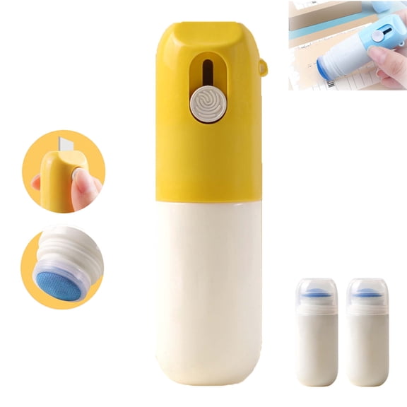 Thermal Paper Correction Fluid with Unboxing Knife, Privacy Redacting Marker for Shipping Labels & Receipts (Yellow-20ml)