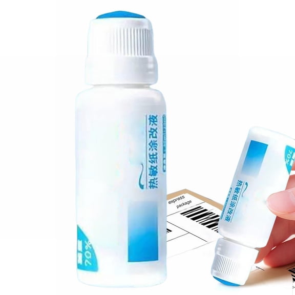 Thermal Paper Data Protection Liquid Privacy Information Erasure Fluid Portable Reusable Data Elimination Glue Stick Home & Office Privacy Security Users Liquid (1Pcs) 20ML
