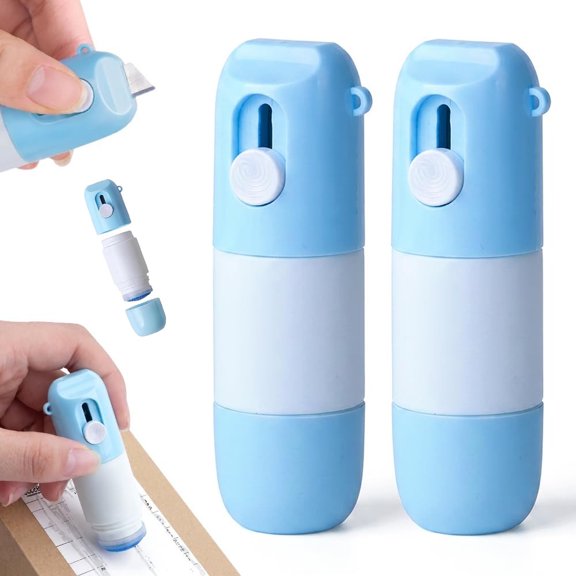 Thermal Paper Eraser, 2-In-1 Box Cutter & Thermal Paper Eraser, Eraser for Mail
