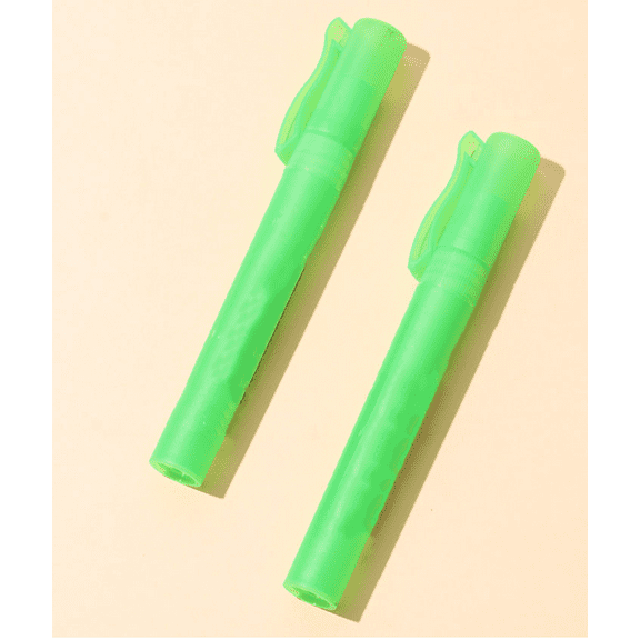 Thermal Paper Privacy Eraser, 10ml White-Out Correction Fluid Pen, PC Spray for Documents, Labels, Packages, Shipping Addresses, Privacy Protection, Green Case2PCS