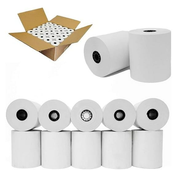 Thermal Paper Rolls 2 1/4 x 230ft (5 Rolls) - BPA Free Cash Register Tape for Sharp 01PU, ER-A520, UP-700, CBM262 POS Systems