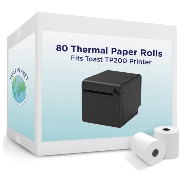 Thermal Paper for Toast POS (Toast TP200 Thermal Printer) by Paper Credit Card Machine