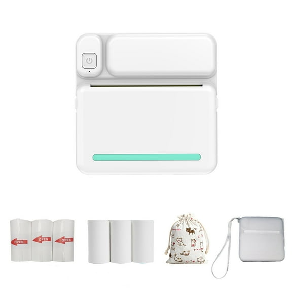 Thermal Portable Bluetooth Printers 57mm Mini Wireless POS Thermal Image Photo Printers For Android IOS Mobile Phone