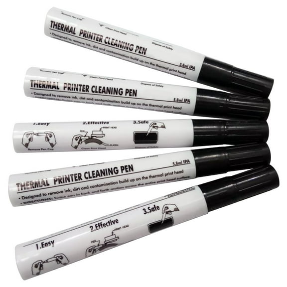 Thermal Printer Head Cleaning Pen for Zebra Epson Label Printer Portable Thermal Printers Maintenance Print Pen