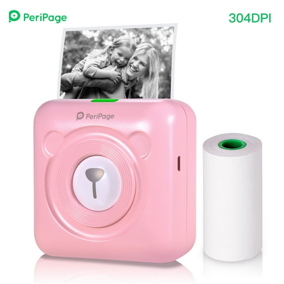 Thermal Printer,Printer Picture Label Journal Receipt Paper Label Notes Journal Sticker Ar Function A6 Pocket Printer Paper Printer Sticker Notes Journal Receipt Printer 304dpi Huiop