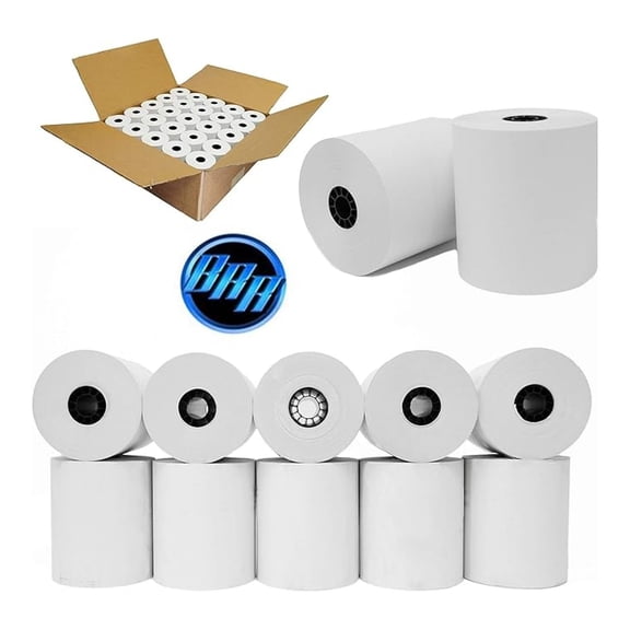 Thermal Receipt Paper BPA Free 50 Rolls 3 1/8 x 190ft