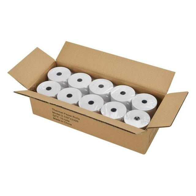 Thermal Receipt Paper, 31/8" x 230', Cash Register Roll POS Paper