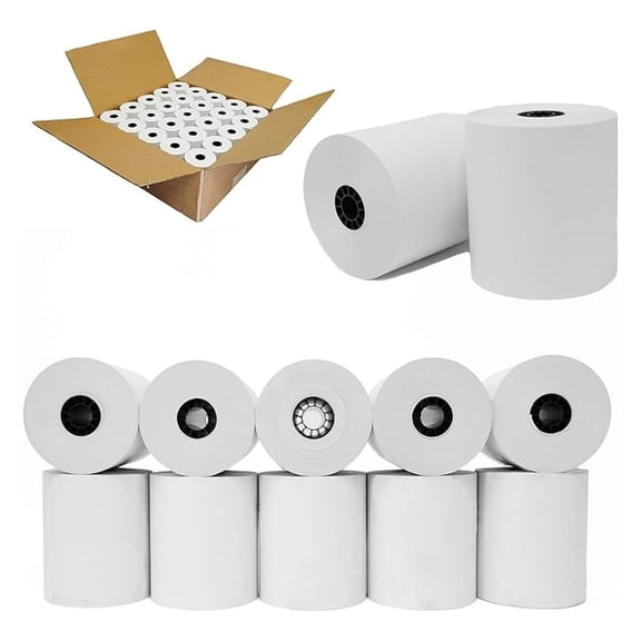 Thermal Receipt Paper Rolls - 3 1/8 x 200', 100 Rolls, BPA Free, POS Rolls for TSP100, CT-S300, M129B, CT-S2000