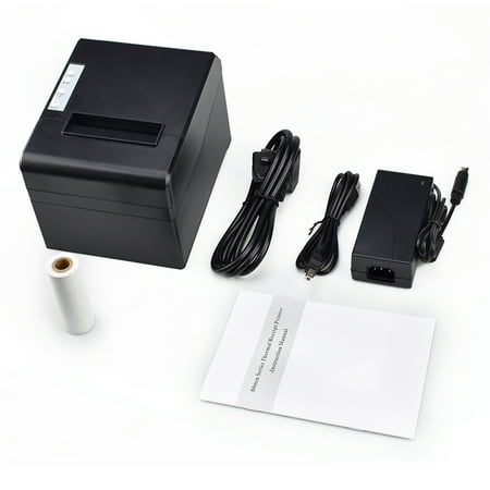 Thermal Receipt Printer 80mm USB Connection Label Printer for Shipping Business Kitchen