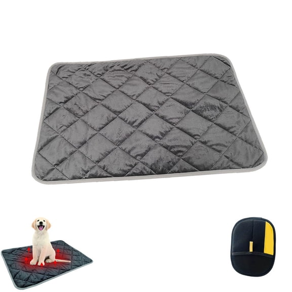 Thermal Reflection Pad for Dogs, 5-Layer Constant Temperature Keep Warmth System Self Heating Dog Mat Reflects Body Heat Washable Pet Pad Works on Any Surface