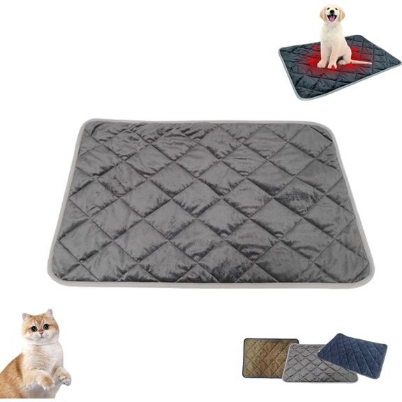 Thermal Reflection Pad for Dogs Cats, Self Heating Pad for Dog Cat,Soft Cozy Washable Non-Slip Non Electric Heating Pet Pad for Indoor/Outdoor
