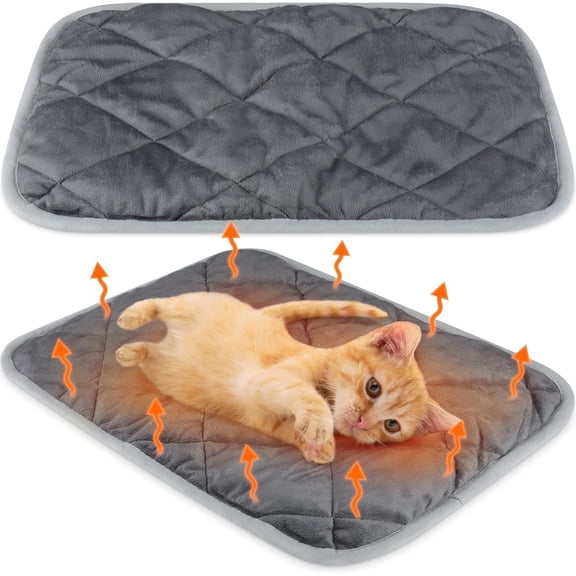 Thermal Reflection Pad for Dogs Cats, Self Warming Pet Mat Washable Kennel Pad, Non-Slip Heating Pad for Crate Sofa Bed Indoor Outdoor
