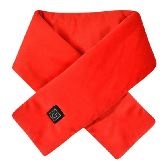 Thermal Scarf 3 Level Adjustable USB Winter Cold Protection USB Heated Scarfs,Red