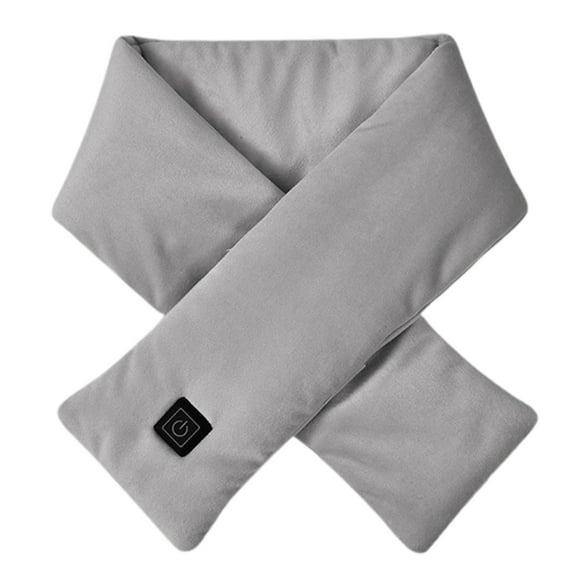 Thermal Scarf 3 Level Adjustable USB Winter Cold USB Heated Scarfs Grey