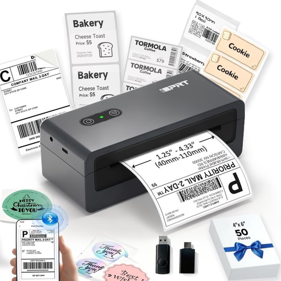 Thermal Shipping Label Printer, 4x6 Shipping Label Printer, Compatible with Android, , Windows & , Widely for, , Shopify, , USPS, SP460BT