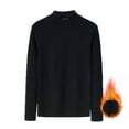 thumbnail image 1 of Thermal Shirts for Men Stretchy Slim Long Sleeve Mock Neck Underwear Sweatshirts Mens Casual Solid Color Pullover Basic Warm Thermals Tops, 1 of 3