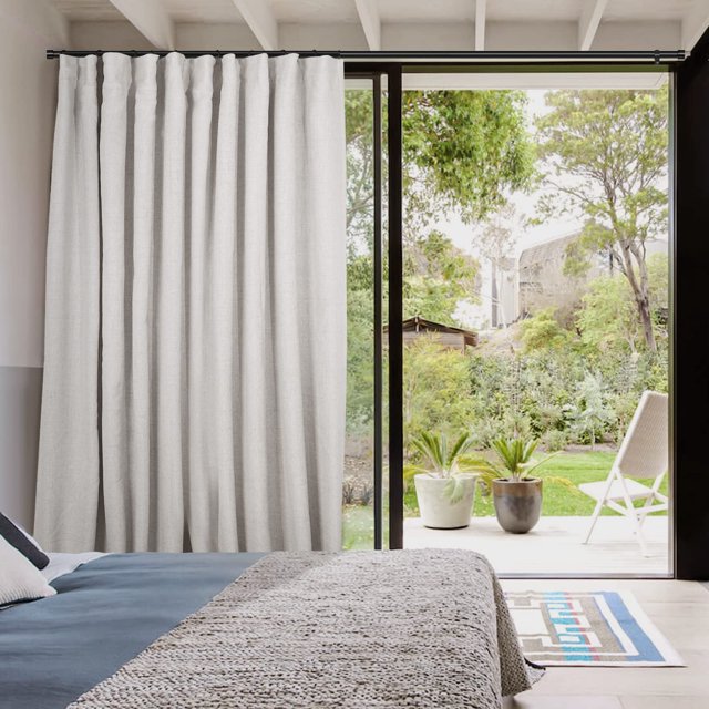 Thermal Sliding Glass Door Curtains 100 Blackout Extra Wide for Patio