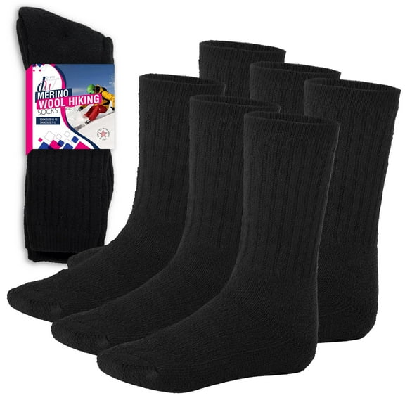 Thermal Socks Merino Wool Socks For Women and Men - 3 Pairs of Extra-Mens Warm Socks, Winter Socks, Hiking Socks, Boot Socks by Debra Weitzner