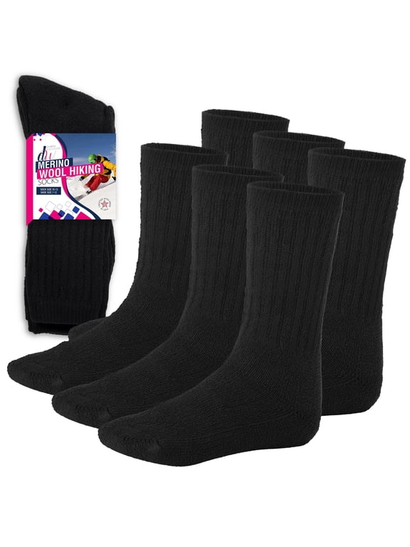 Thermal Socks Merino Wool Socks For Women and Men - 3 Pairs of Extra-Mens Warm Socks, Winter Socks, Hiking Socks, Boot Socks by Debra Weitzner