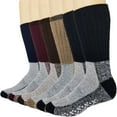 thumbnail image 1 of Thermal Socks Merino Wool Socks For Women and Men - 6 Pairs of Extra-Mens Warm Socks, Winter Socks, Hiking Socks, Boot Socks by Debra Weitzner Assortment 9-11, 1 of 5
