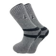 thumbnail image 1 of Thermal Socks for Men Winter Wool Crew Socks Gray 1 PAIR Size 10-13, 1 of 4