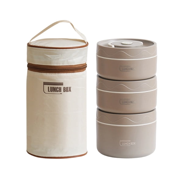 Thermal Stainless Steel Bento Box, Stackable Leakproof Lunch Container for Portable Meals