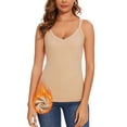 thumbnail image 1 of Thermal Tank Top for Women Fleece Lined V Neck Camisole Slim Fit Thermal Underwear Sleeveless Base Layer Undershirt, 1 of 6