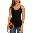 thumbnail image 1 of Thermal Tank Top for Women Fleece Lined V Neck Camisole Slim Fit Thermal Underwear Sleeveless Base Layer Undershirt, 1 of 7