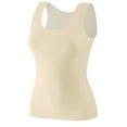 thumbnail image 1 of Thermal Tank Tops Women Underwear Tops Sleeveless Undershirt Cotton Camisole Women Warm Base Layer for Women Beige XXXL, 1 of 4
