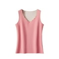 thumbnail image 1 of Thermal Tank Tops Women Underwear Tops Sleeveless Undershirt Cotton Camisole Women Warm Base Layer for Women Pink XXL, 1 of 2