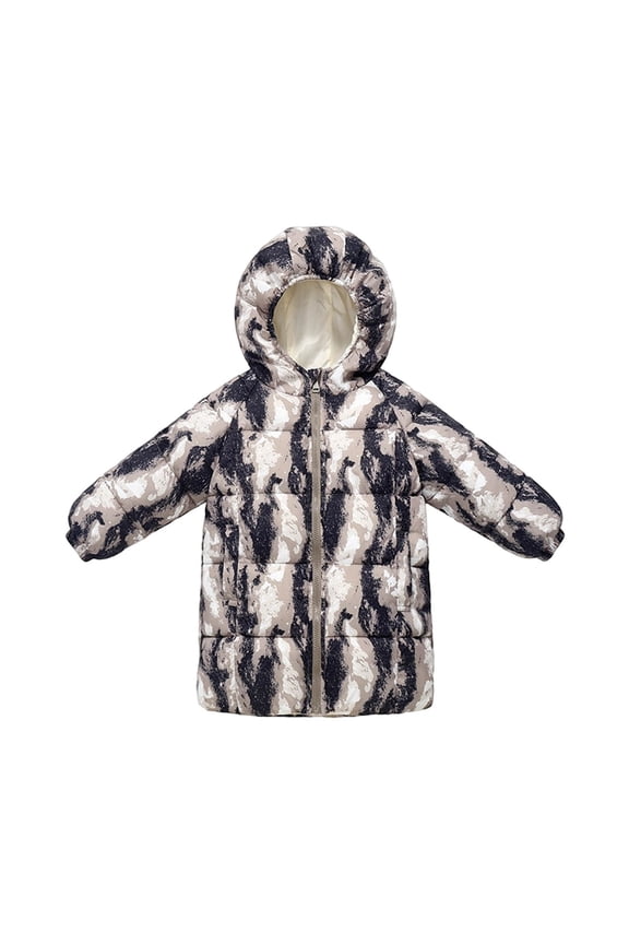 Thermal Thick Hooded Plain Casual for Kids Girl Boy Fall Winter Long Puffer Jackets Hood Coat Kid 2025 Clothes Fashion Country Concert Y2K