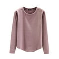 thumbnail image 1 of Thermal Tops for Women Long Sleeve Crew Neck Tops Undershirt Fitted Tops Womens Fall Clothes Women Clothing, 1 of 7