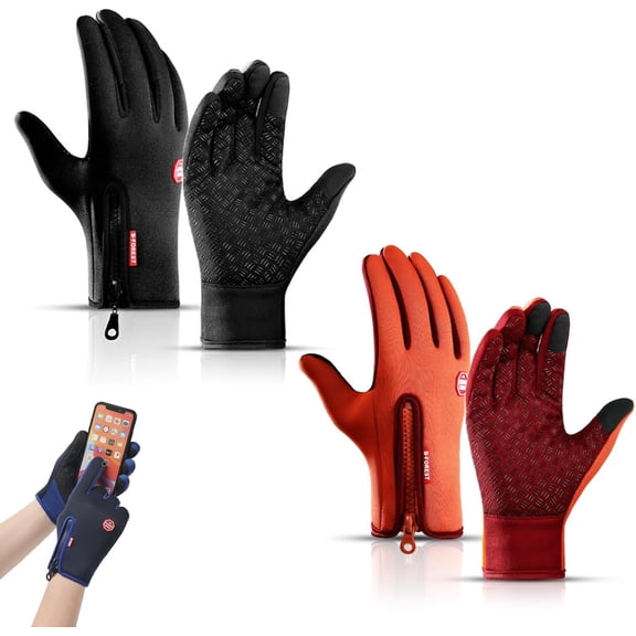 Thermal Touch ScreenWindproof Gloves, All-Day Warmth, Windproof Waterproof Winter Glovess for Men & Women